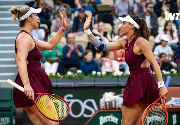 Gabriela Dabrowski e Luisa Stefani em Roland garros