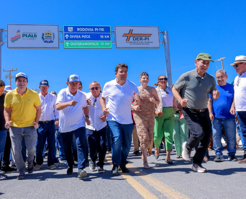 Governador Rafael Fonteles entrega asfalto da PI 115 em Assunção do Piauí