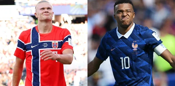 Haaland e Mbappé