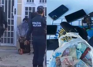Homem foi baleado em troca de tiros com policiais, e com ele foram apreendidos diversos itens roubados