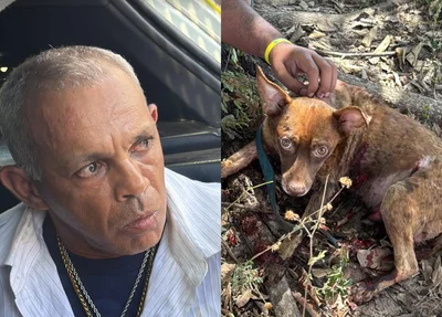 Homem foi preso após arrastar cachorro amarrado em carro em Teresina