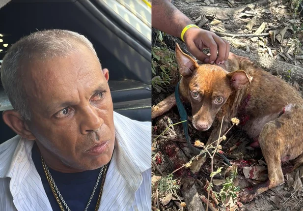Homem foi preso após arrastar cachorro amarrado em carro em Teresina