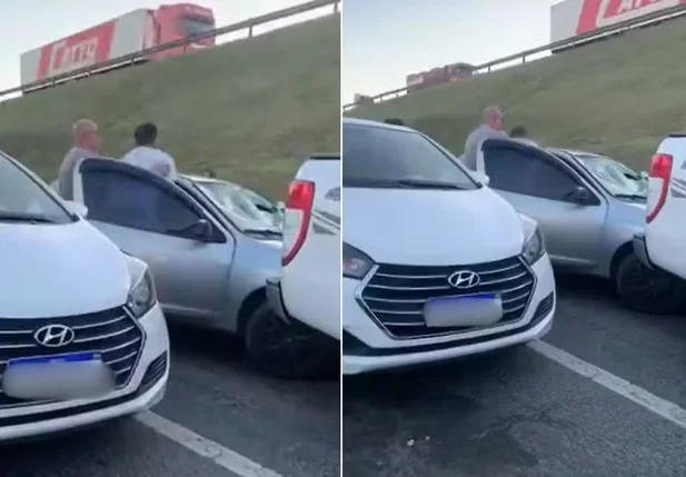Homem persegue ex-namorada e destrói carro após flagrá-la com atual em SP