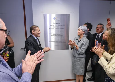 Inauguração da Sala dos Partidos Políticos Senador Petrônio Portella