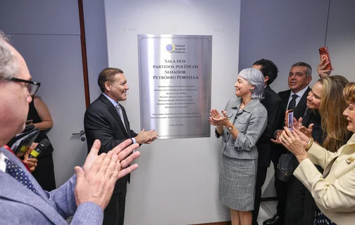 Inauguração da Sala dos Partidos Políticos Senador Petrônio Portella