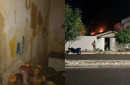 Incêndio atinge residência no Centro de Oeiras