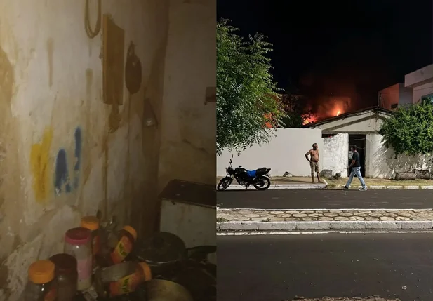 Incêndio atinge residência no Centro de Oeiras