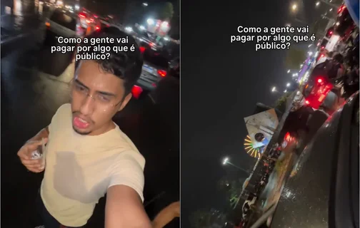 Influenciador Marcos Fernandes expõe indignação com cobrança de flanelinhas