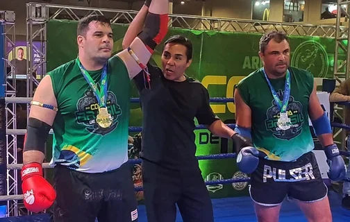 Iury Barros, campeão da Copa Brasil de muay thai