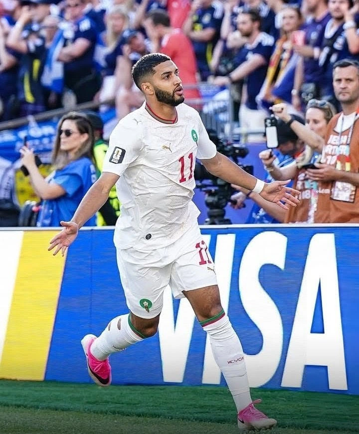 Marrocos sai na frente com gol de Saibari.