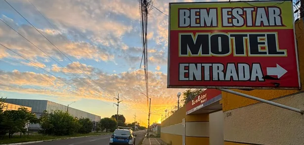 Motel onde aconteceu o crime