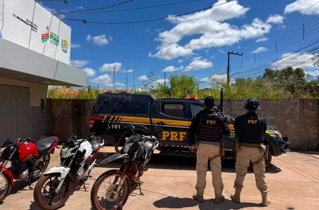 Motocicletas apreendidas pela PRF
