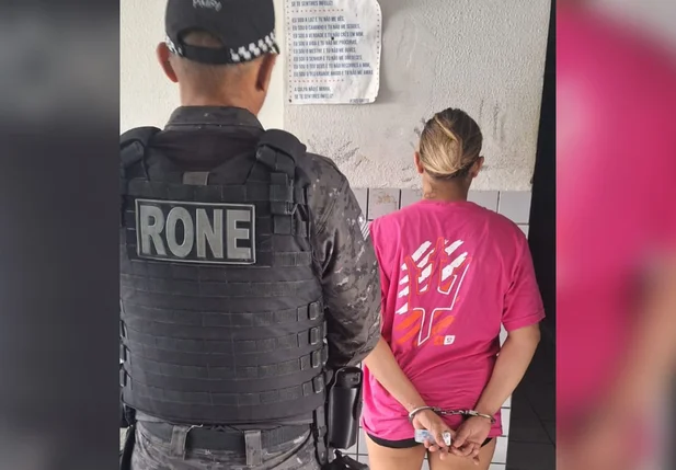 Mulher condenada a mais de 10 anos por tráfico de drogas é presa durante operação da Rone em Teresina