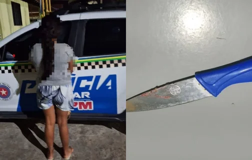 Mulher é presa após esfaquear companheiro em Pio IX