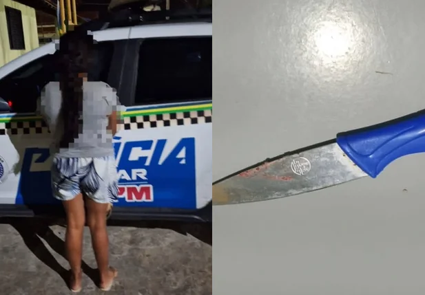 Mulher é presa após esfaquear companheiro em Pio IX