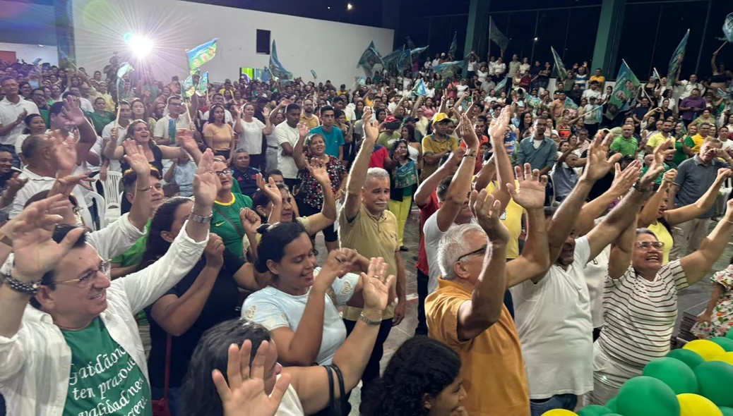 Multidão acompanha lançamento das pré-candidaturas de Themístocles Filho e Marcos Aurélio
