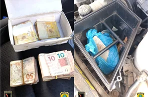 Notas falsas estavam escondidas em compartimento oculto do veículo