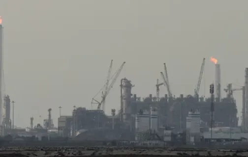 nstalações de produção de gás natural liquefeito (GNL) da QatarEnergy, na Cidade Industrial de Ras Laffan, Qatar.