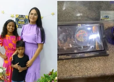 O chocolate foi enviado acompanhado de um bilhete com a mensagem: "Com amor para Mirian Lira. Feliz Páscoa!!!".