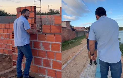 Prefeito Francisco Emanuel visita obras da orla da Lagoa do Bebedouro e da UBS do Dom Rufino