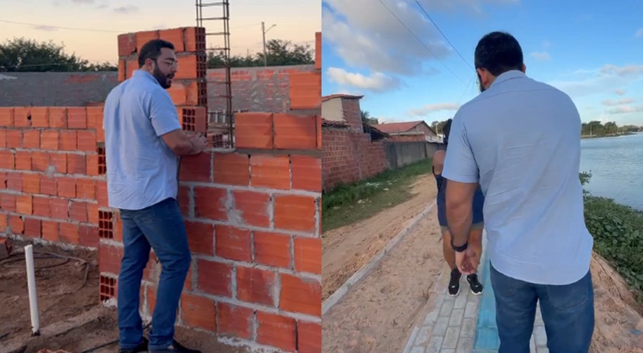 Prefeito Francisco Emanuel visita obras da orla da Lagoa do Bebedouro e da UBS do Dom Rufino