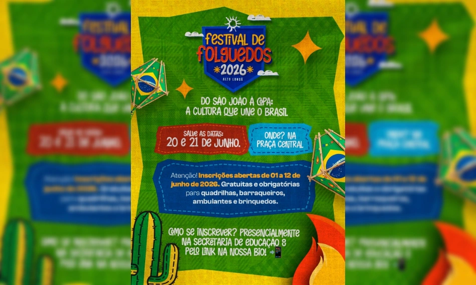 Prefeitura de Alto Longá divulga regulamento do II Festival de Folguedos