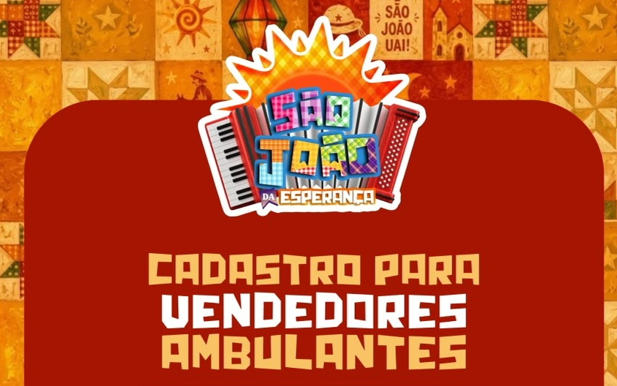 Prefeitura de Esperantina abre cadastro para vendedores ambulantes do São João da Esperança 2026