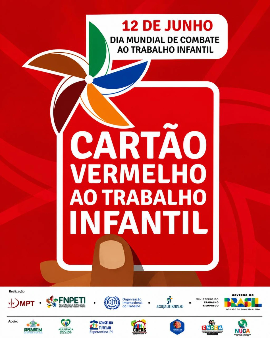 Prefeitura de Esperantina reforça campanha de combate ao trabalho infantil