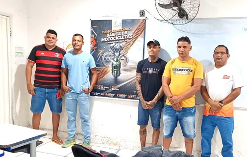 Prefeitura de Hugo Napoleão realiza curso gratuito de mecânica de motos e amplia oportunidades de qualificação profissional
