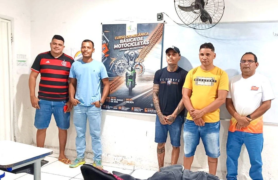 Prefeitura de Hugo Napoleão realiza curso gratuito de mecânica de motos e amplia oportunidades de qualificação profissional