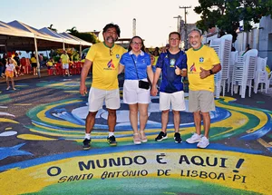 Prefeitura de Santo Antônio de Lisboa prepara estrutura para população acompanhar estreia do Brasil na Copa do Mundo
