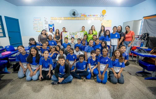 Prefeitura de Timon promove ação de educação ambiental em escola da rede municipal