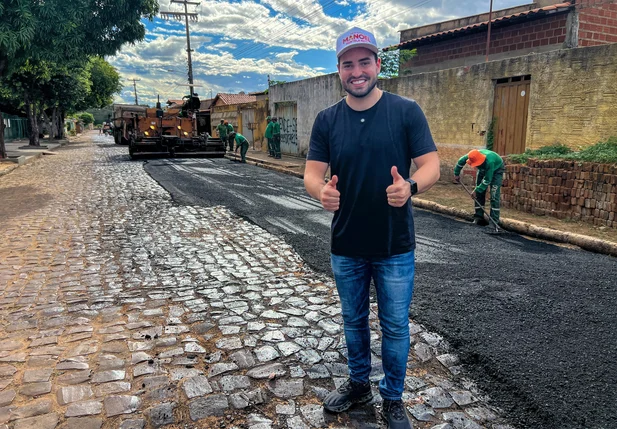 Prefeitura inicia nova etapa de pavimentação asfáltica em Aroazes