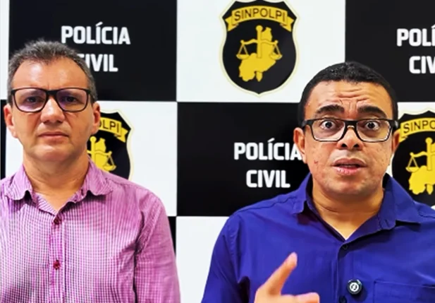 Presidente e vice do Sinpolpi, Isaac Vilarinho e Ednaldo Nunes