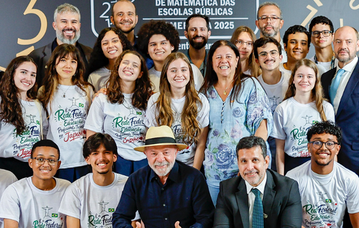 presidente Luiz Inácio Lula da Silva (PT) durante sua participação na premiação da 20° Olimpíada Brasielira de Matemática das Escolas Públicas (Obmep)