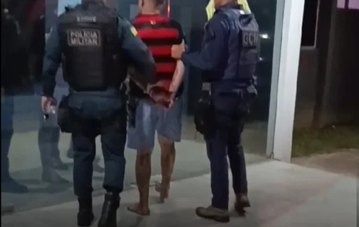 Prisão do acusado de agredir padrasto em Lagoa de São Francisco
