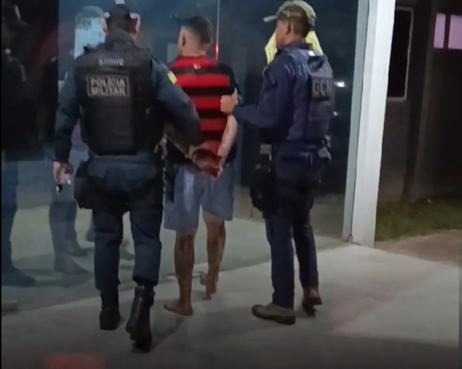 Prisão do acusado de agredir padrasto em Lagoa de São Francisco