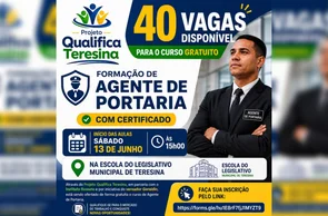 Projeto Qualifica Teresina oferece curso gratuito de Agente de Portaria com certificado