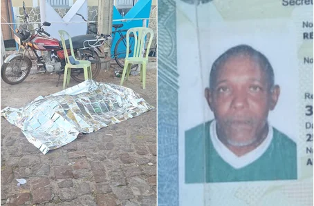 Regino Gomes passou mal e morreu durante o festejo