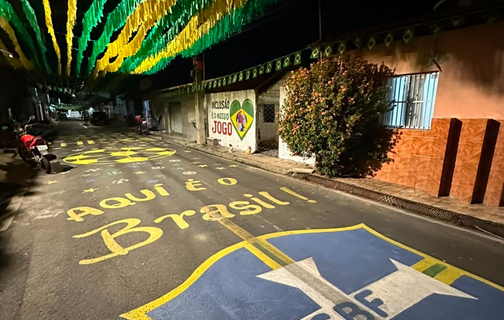 Rua Santo André, no bairro Novo Horizonte