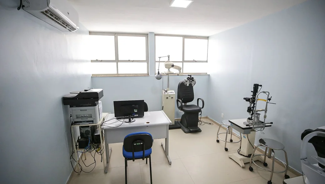 Sala de atendimento do Ambulatório Governador Dirceu Mendes Arcoverde