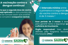 Secretaria de Saúde reforça vacinação contra dengue