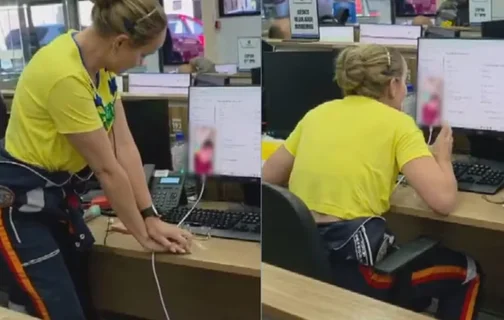 Socorrista orienta por videochamada testemunhas sobre como realizar as manobras de reanimação