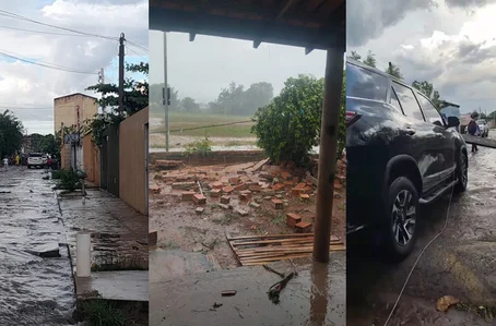 Temporal atinge Piracuruca e provoca transtornos em diversos pontos da cidade