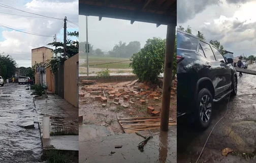 Temporal atinge Piracuruca e provoca transtornos em diversos pontos da cidade