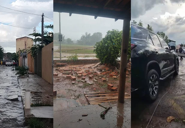 Temporal atinge Piracuruca e provoca transtornos em diversos pontos da cidade