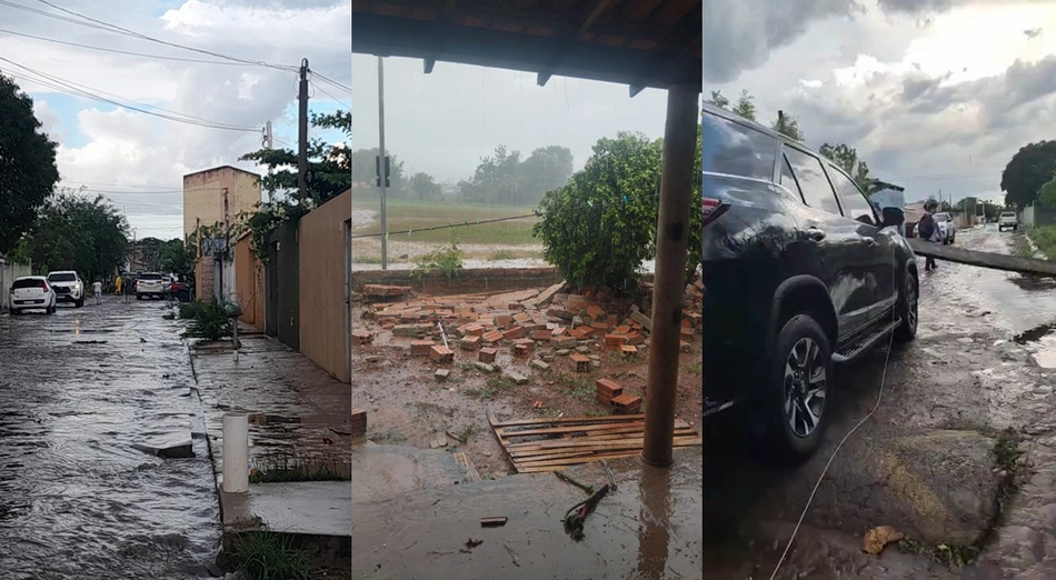 Temporal atinge Piracuruca e provoca transtornos em diversos pontos da cidade