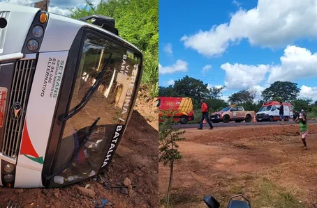 Van tomba na zona rural de José de Freitas