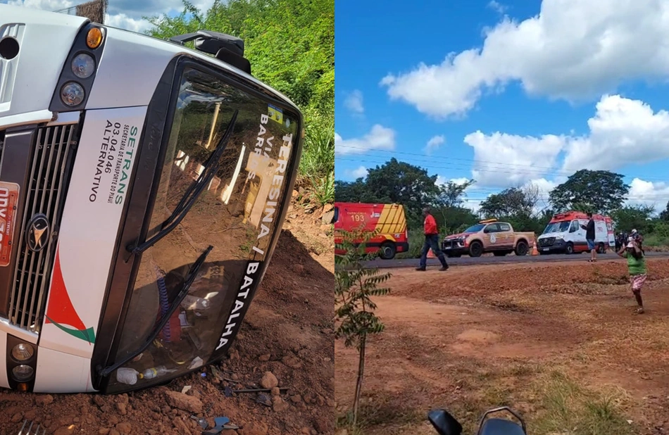 Van tomba na zona rural de José de Freitas