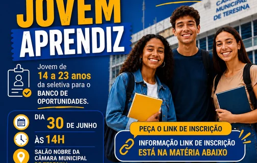 Vereador Geraldin promove seletiva para banco de oportunidades voltado a jovens de 14 a 23 anos